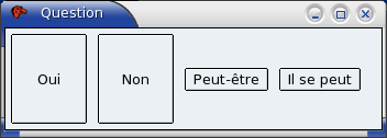 Images de la fentre produite par notre exemple 3.2.5